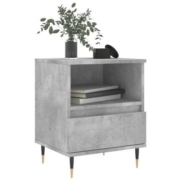 Stylish Concrete Grey Bedside Cabinets - 2 pcs | HipoMarket