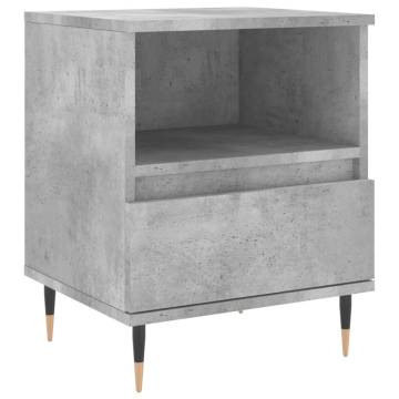 Stylish Concrete Grey Bedside Cabinets - 2 pcs | HipoMarket