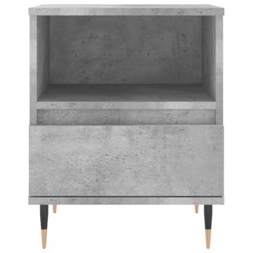 Stylish Concrete Grey Bedside Cabinets - 2 pcs | HipoMarket