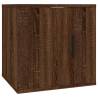 Brown Oak Wall Mounted TV Cabinets - 2 pcs | HipoMarket