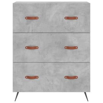 Highboard Concrete Grey - Stylish Engineered Wood Storage