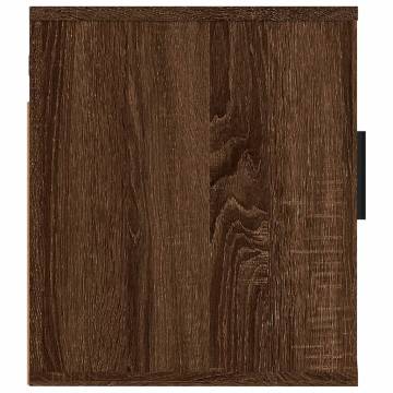 Brown Oak Wall Mounted TV Cabinets - 2 pcs | HipoMarket