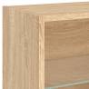 8 Piece TV Wall Units with LED - Sonoma Oak - Hipomarket