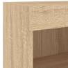 8 Piece TV Wall Units with LED - Sonoma Oak - Hipomarket