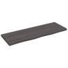 Wall Shelf Dark Brown - Solid Oak Wood | 80x30x2 cm | HipoMarket