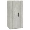 Wall Mounted TV Cabinet - Concrete Grey, 40x34.5x80 cm