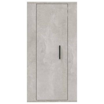 Wall Mounted TV Cabinet - Concrete Grey, 40x34.5x80 cm