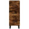 Stylish Highboard in Smoked Oak - 34.5x34x180 cm