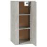 Wall Mounted TV Cabinet - Concrete Grey, 40x34.5x80 cm