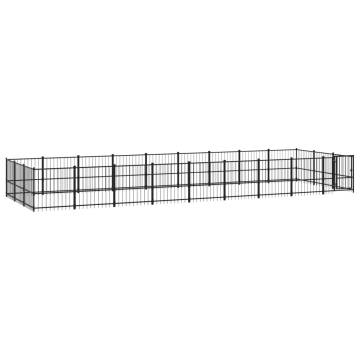 Outdoor Dog Kennel Steel 25.4 m² - Safety & Comfort