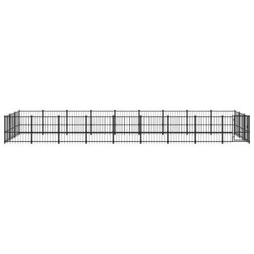 Outdoor Dog Kennel Steel 25.4 m² - Safety & Comfort