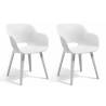 Keter Outdoor Chairs Akola 2 pcs White Colour white Quantity in Package 2 