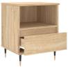 Stylish Sonoma Oak Bedside Cabinets - Set of 2 | HipoMarket UK