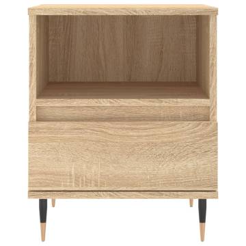 Stylish Sonoma Oak Bedside Cabinets - Set of 2 | HipoMarket UK