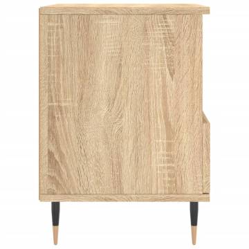 Stylish Sonoma Oak Bedside Cabinets - Set of 2 | HipoMarket UK