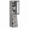 Highboard Grey Sonoma 34.5x34x180 cm - Stylish Storage Solution