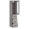 Highboard Grey Sonoma 34.5x34x180 cm - Stylish Storage Solution