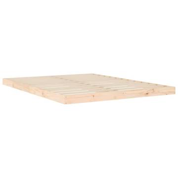 King Size Solid Wood Pine Bed Frame - 150x200 cm | HipoMarket