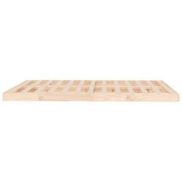 King Size Solid Wood Pine Bed Frame - 150x200 cm | HipoMarket