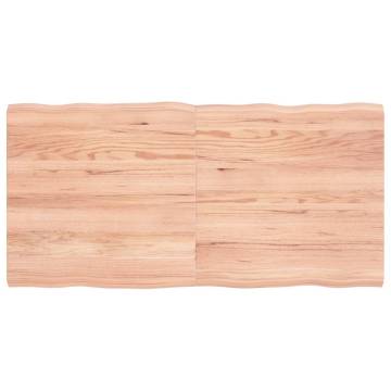 Light Brown Solid Wood Table Top 120x60 cm | Hipomarket UK