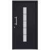 Front Door Aluminium & PVC Anthracite 100x200 cm - Secure & Stylish