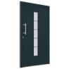 Front Door Aluminium & PVC Anthracite 100x200 cm - Secure & Stylish