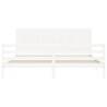 White Super King Size Bed Frame with Headboard | Hipomarket