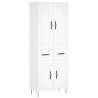 Elegant Highboard in White - 69.5x34x180 cm | Hipo Market