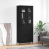 Highboard Black 69.5x34x180 cm Engineered Wood Colour black Quantity in Package 1 Model 2 doors 