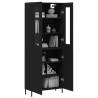 Elegant Highboard Black - Stylish Storage Solution 69.5x34x180 cm