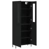 Elegant Highboard Black - Stylish Storage Solution 69.5x34x180 cm