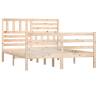 Bed Frame Solid Wood 120x200 cm - Stylish & Sturdy Design