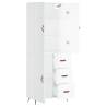 Highboard High Gloss White - Stylish Storage Solution