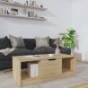 Coffee Table Sonoma Oak 102x50x36 cm Engineered Wood Colour sonoma oak Quantity in Package 1 