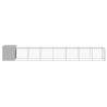 Light Grey Chicken Cage with Run - 110x81x110 cm Galvanised Steel