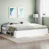 Bed Frame White 200x200 cm Colour white Size 200 x 200 cm 