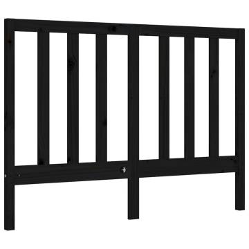 Black Bed Frame with Headboard 120x200 cm - Hipomarket