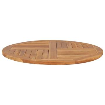 Solid Teak Wood Round Table Top - 90 cm Diameter