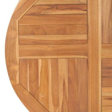 Solid Teak Wood Round Table Top - 90 cm Diameter