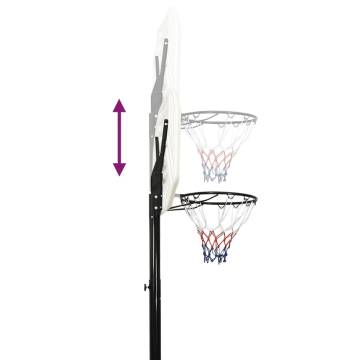 Basketball Stand White 258-363 cm - Adjustable & Portable