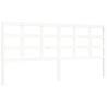 White Bed Frame with Headboard 180x200 cm - Super King Size