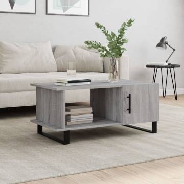 Elegant Grey Sonoma Coffee Table - 90x50x40 cm | HipoMarket