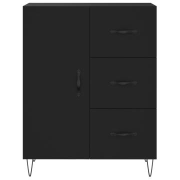 Stylish Highboard Black - 69.5x34x180 cm | Hipomarket