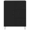 Stylish Highboard Black - 69.5x34x180 cm | Hipomarket