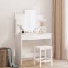 Dressing Table with Mirror White 96x39x142 cm Colour white Quantity in Package 1 