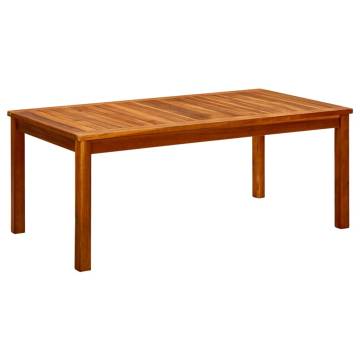 Garden Coffee Table - Solid Acacia Wood 110x60x45 cm