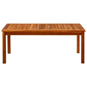 Garden Coffee Table - Solid Acacia Wood 110x60x45 cm