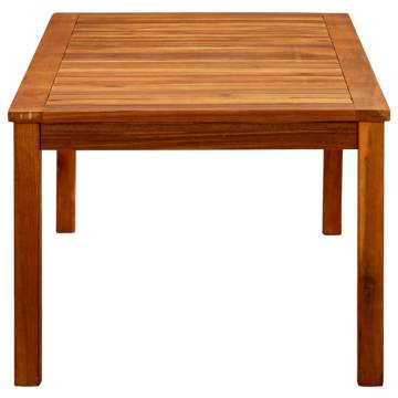 Garden Coffee Table - Solid Acacia Wood 110x60x45 cm