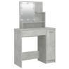 Dressing Table Set with LED - Concrete Grey - Stylish & Functional