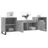 Stylish Concrete Grey TV Cabinet - 160x35x55 cm | HipoMarket